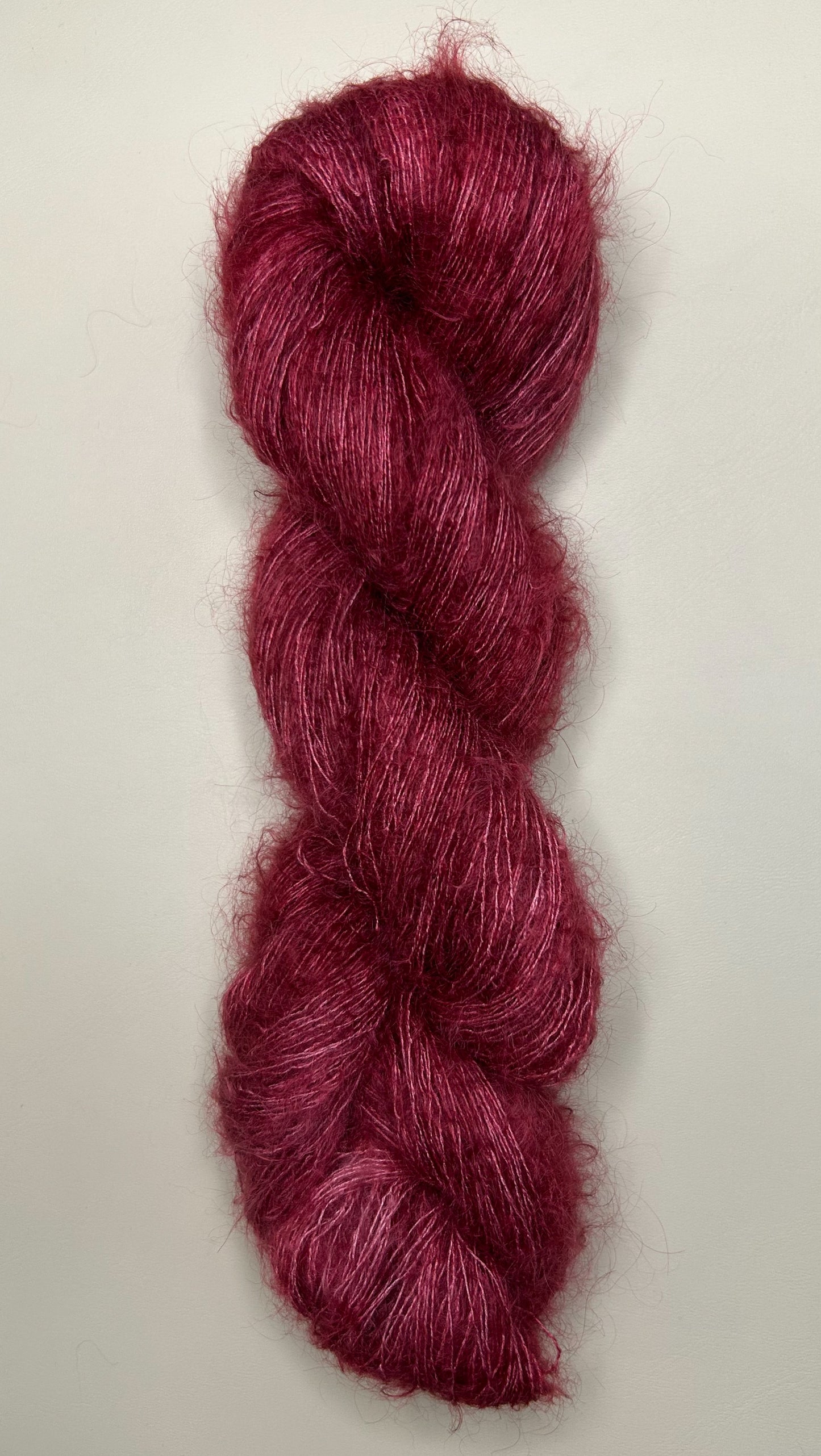 Lace-Silk Mohair: Cottage Red