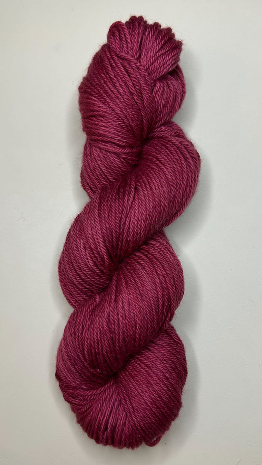 Worsted Weight- Non-Superwash Merino Wool: Cottage Red
