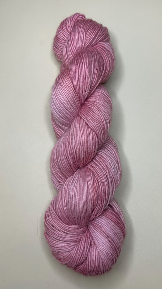 Fingering- Organic Merino Wool: Peony