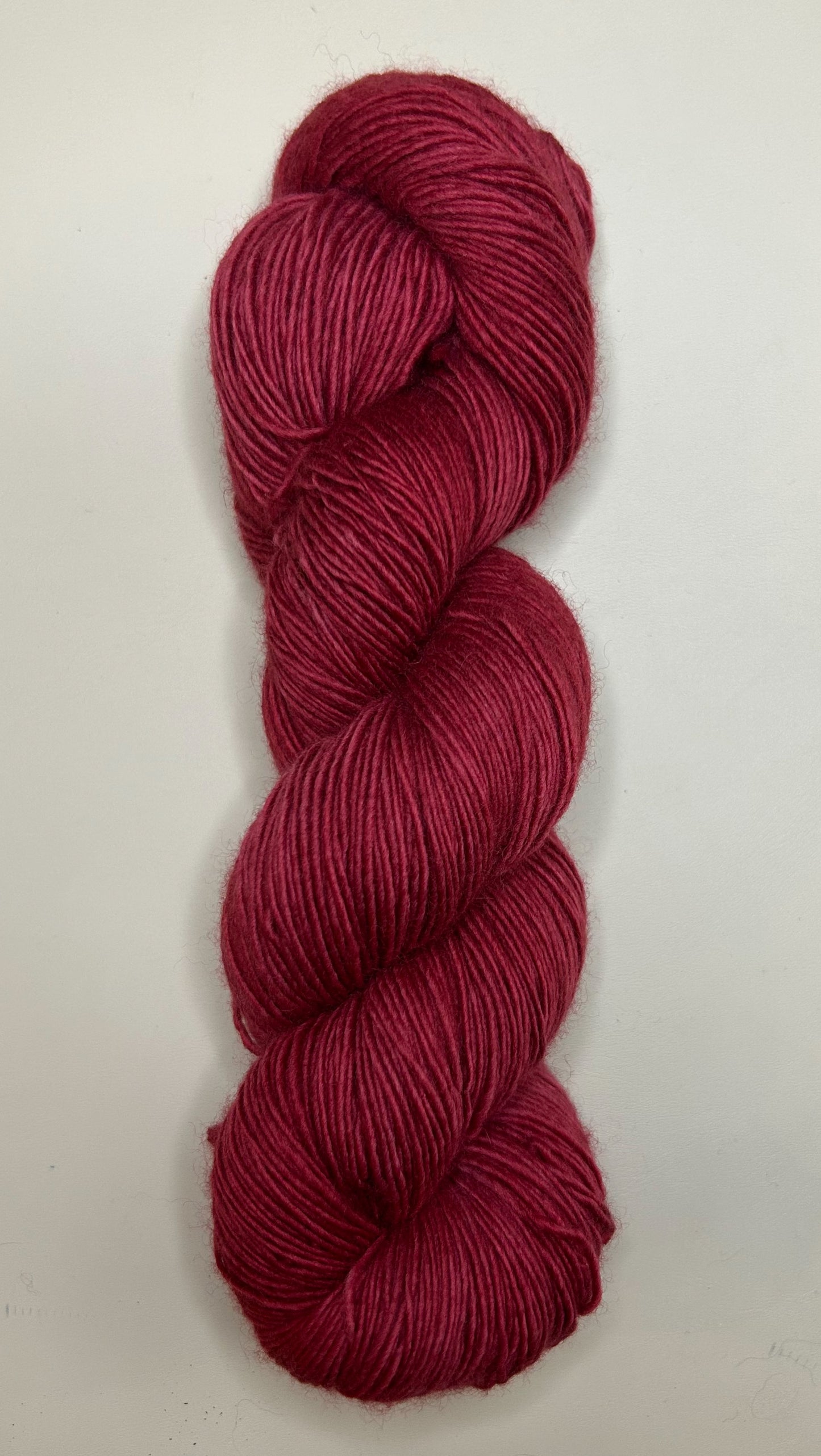 Fingering- Organic Merino Wool: Cottage Red
