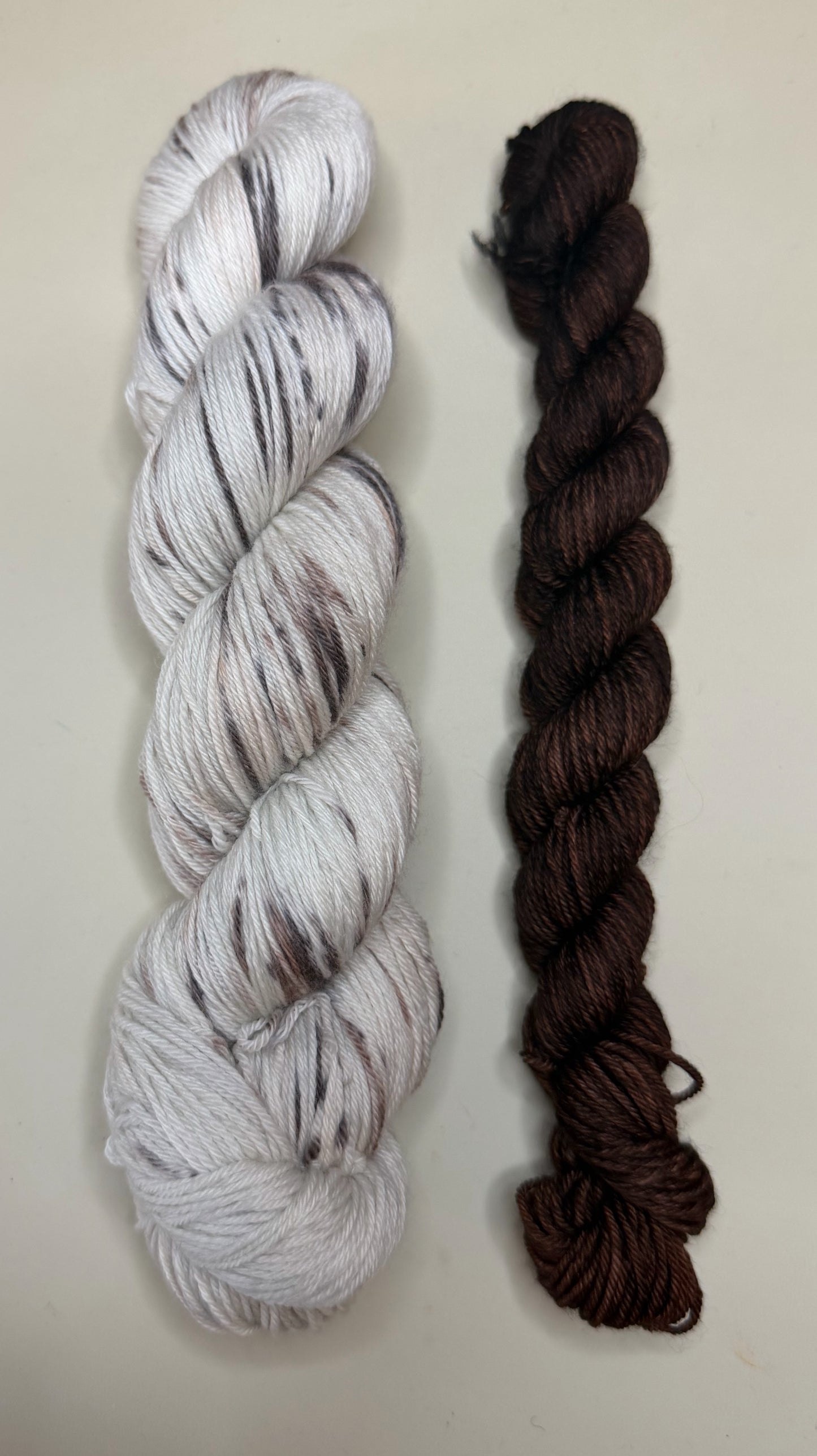 Fingering Weight: Extrafine Superwash Merino/Nylon Sock Yarn: Birch Bark Bundle